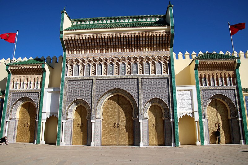 la grade porte ( BAB NHASSE) du palais royale de fes
